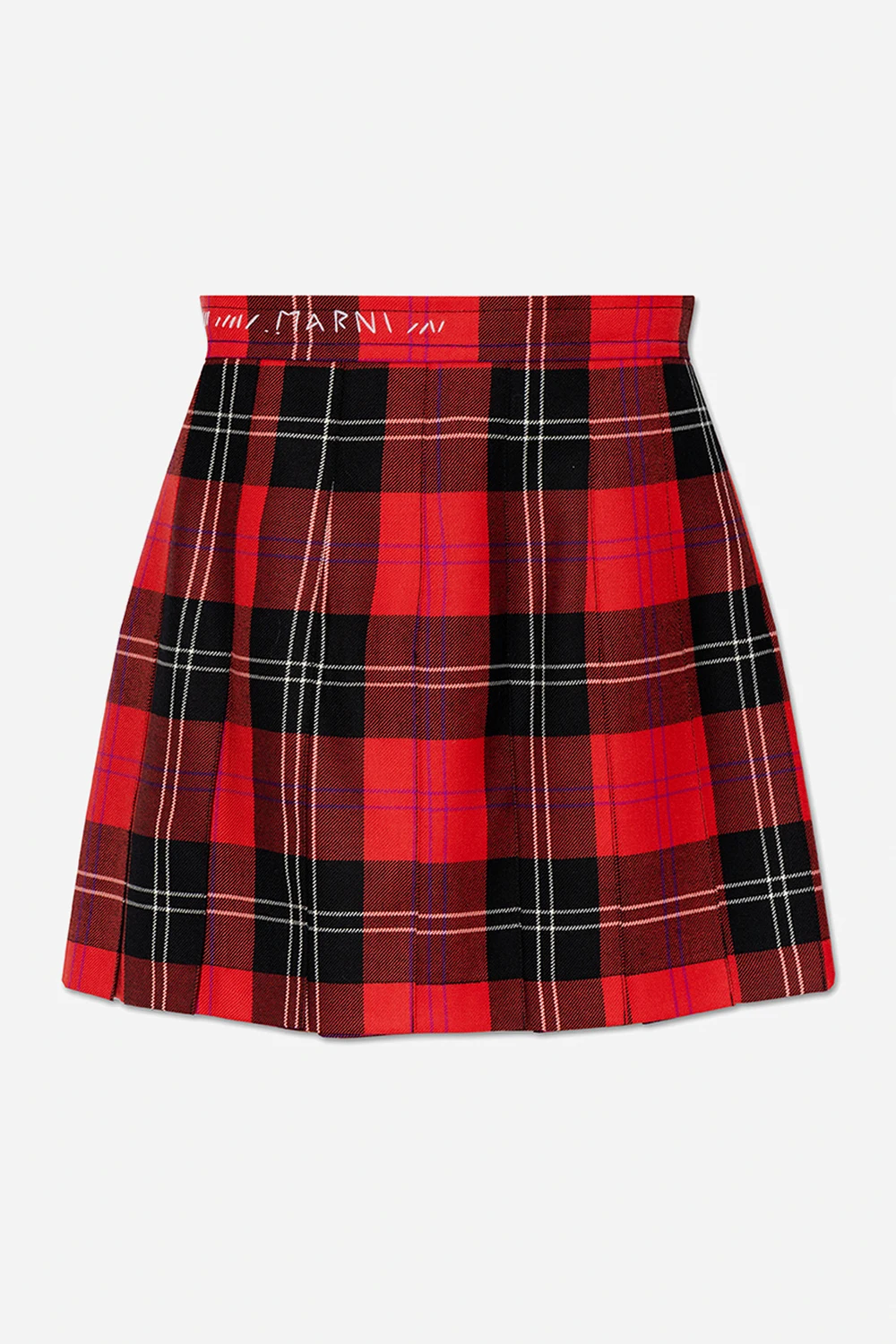 Checked skirt