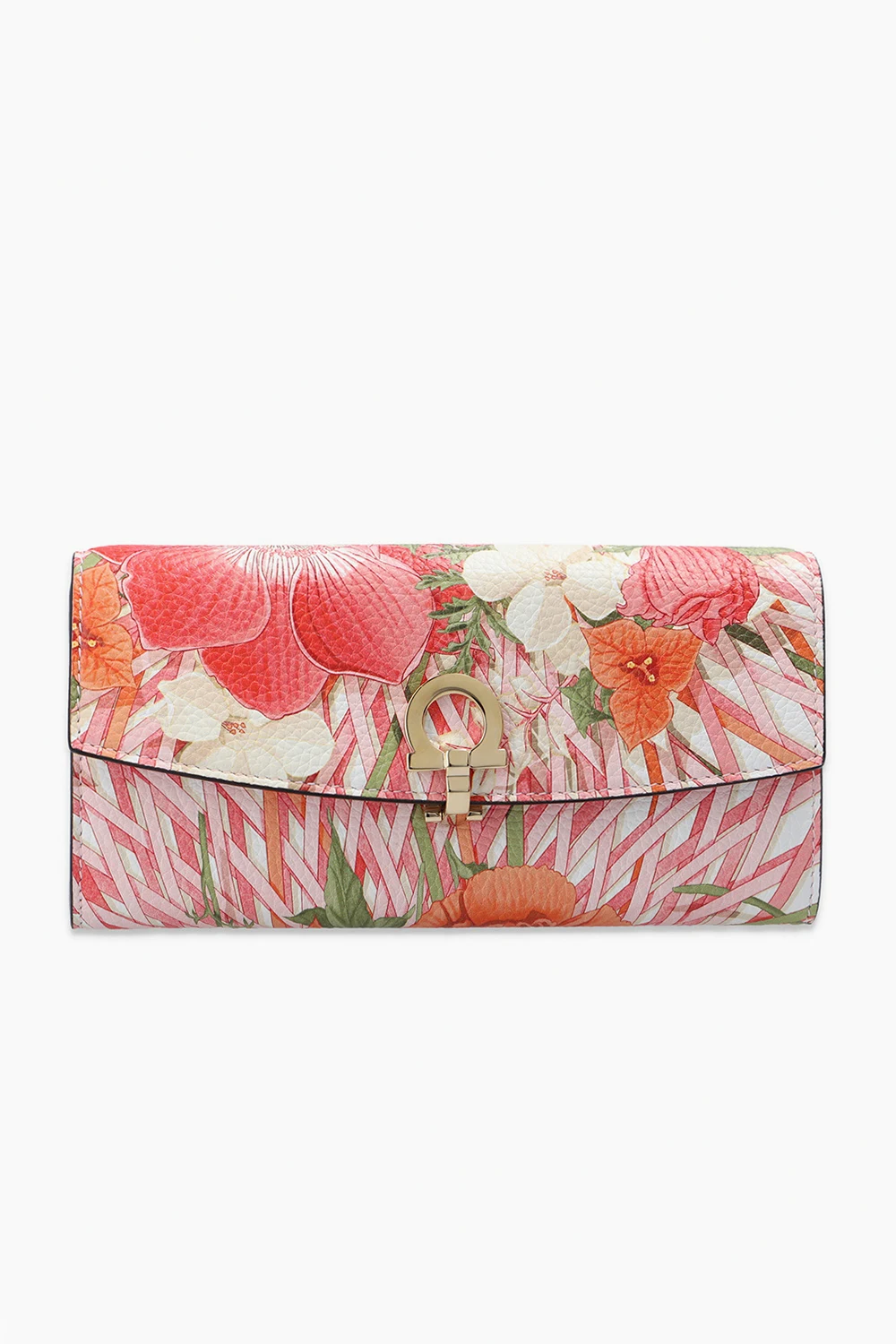 Wallet with floral motif