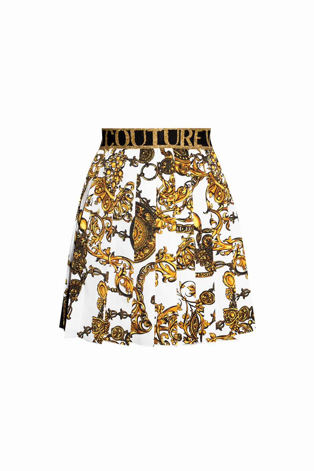 WHITE Pleated skirt