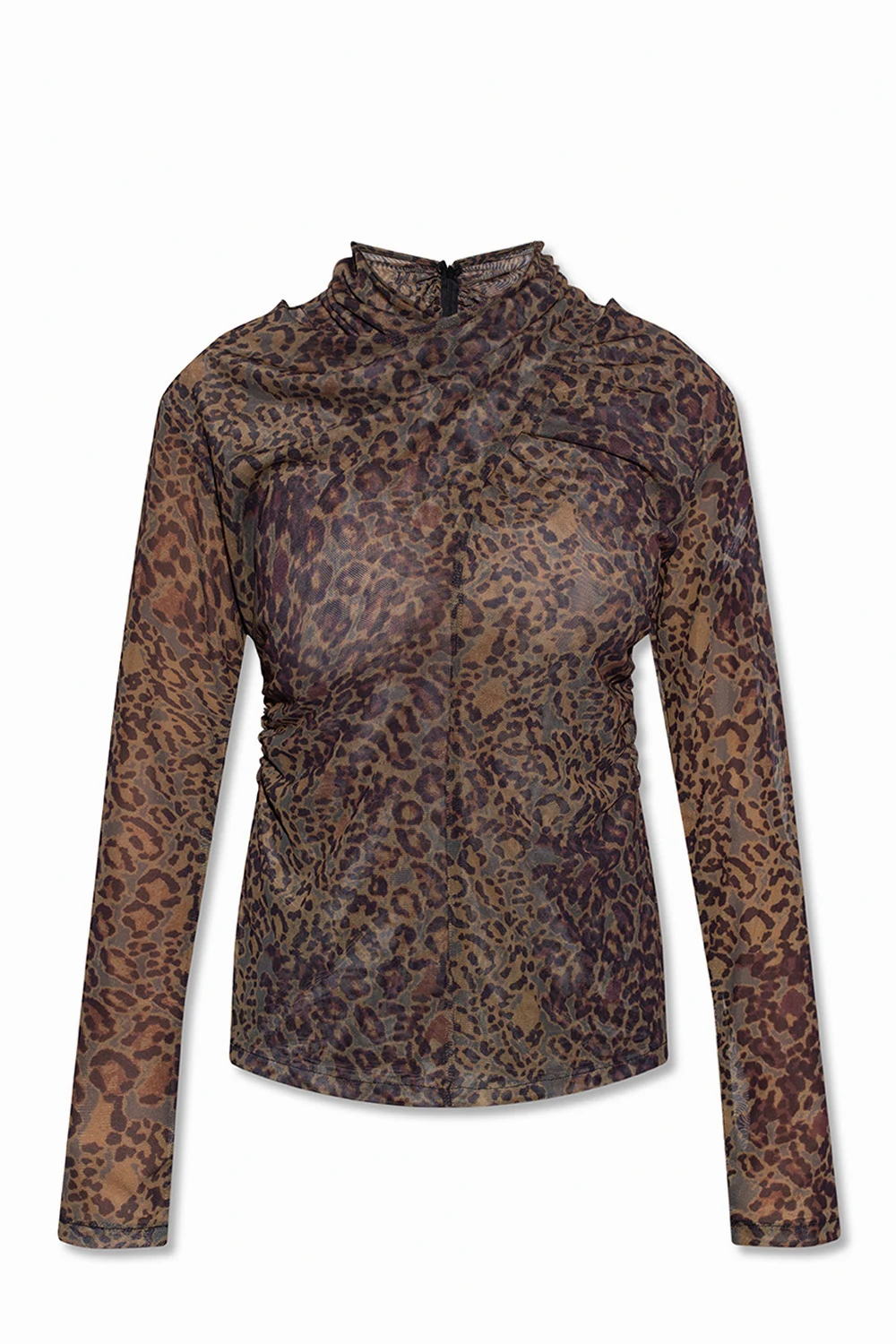 BROWN ‘Tia’ top with animal motif
