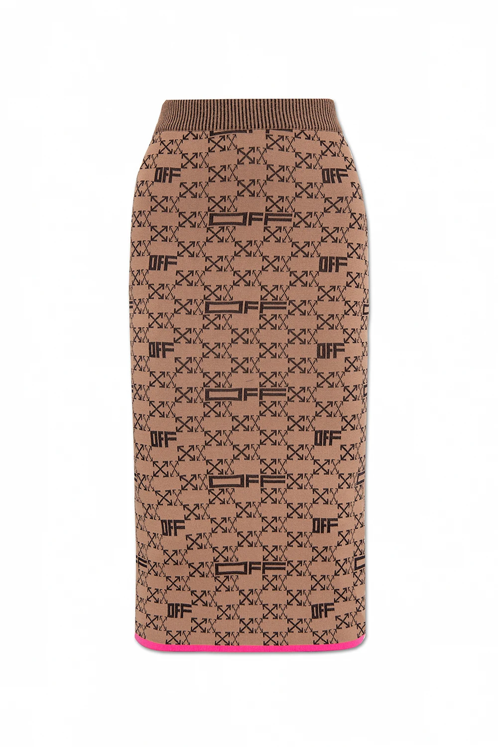 Monogrammed pencil skirt
