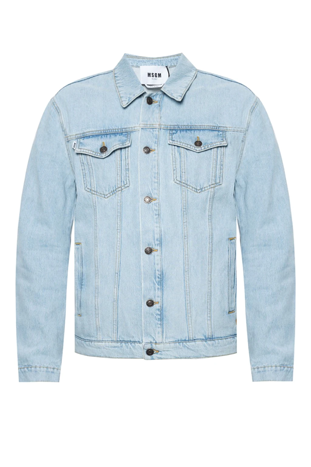 Jeansowa kurtka z logo