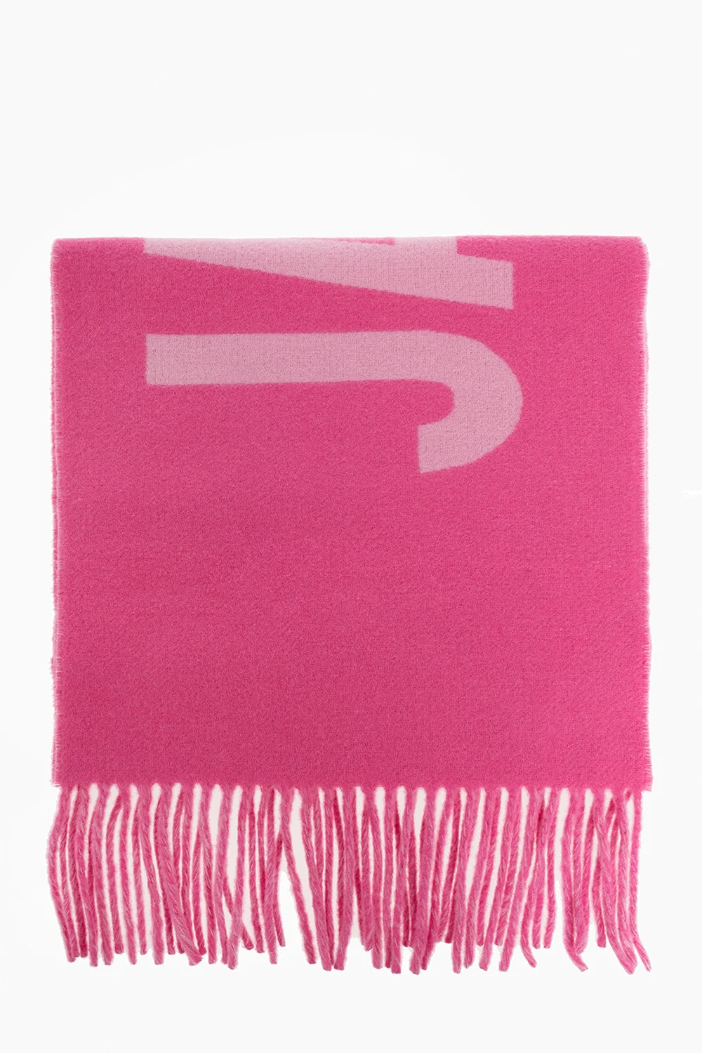 Wool scarf with logo