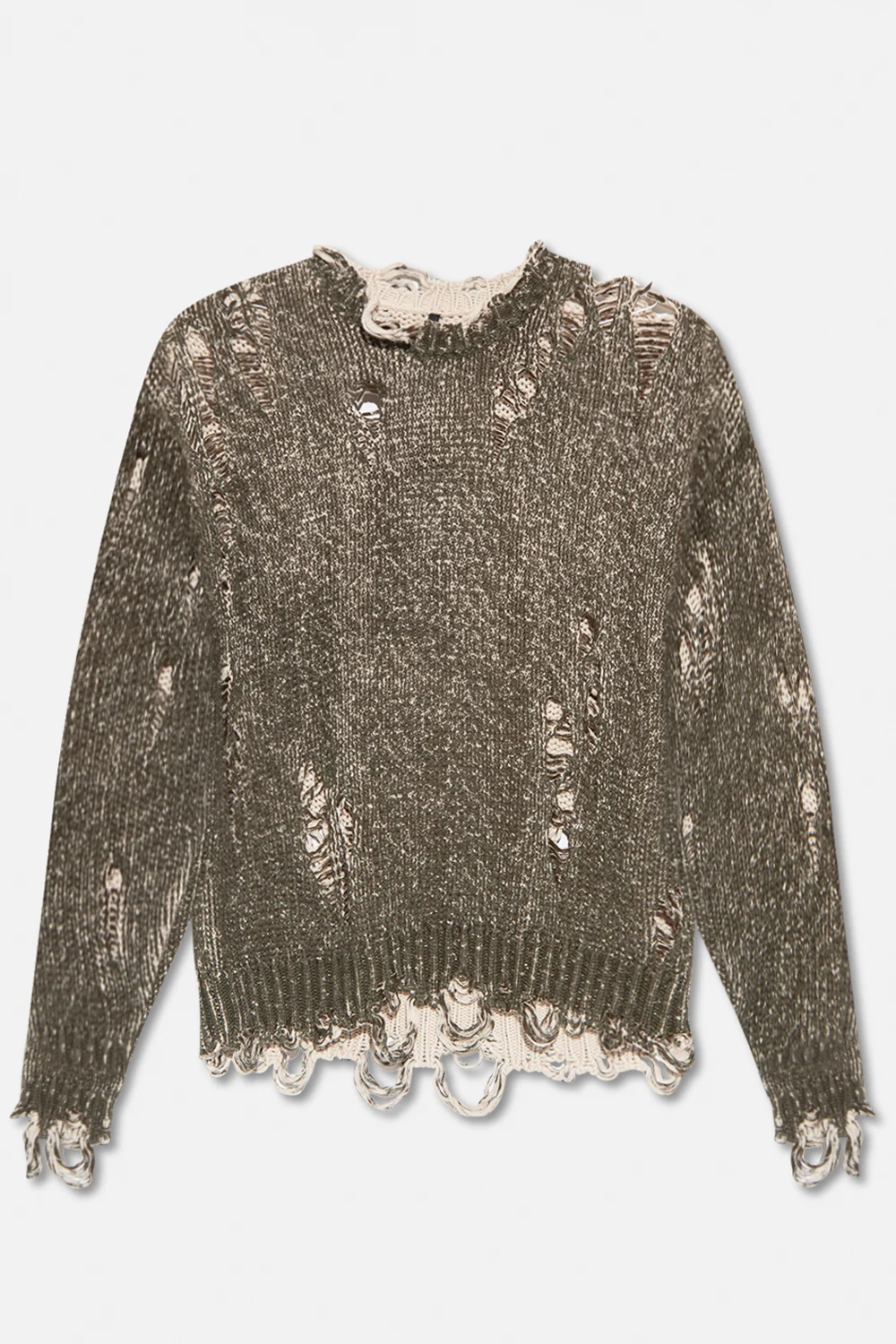 Sweater with vintage effect