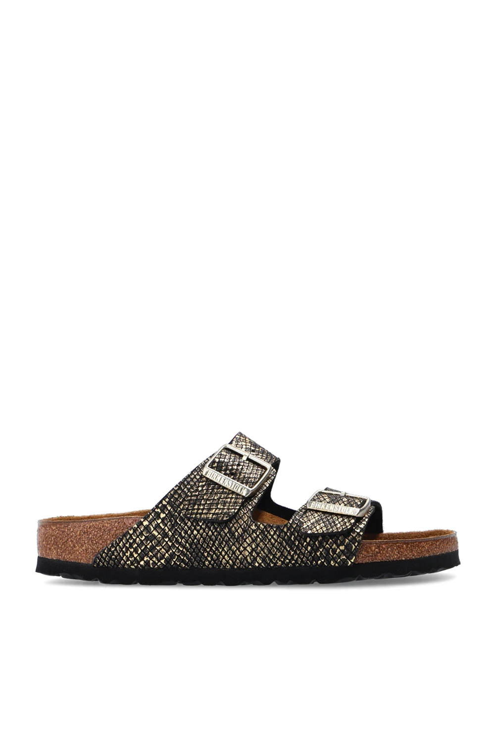 BLACK ‘Arizona BS’ leather slides
