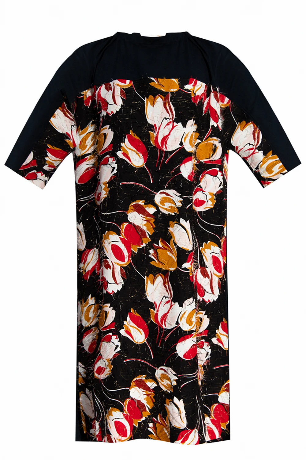 Floral-motif dress
