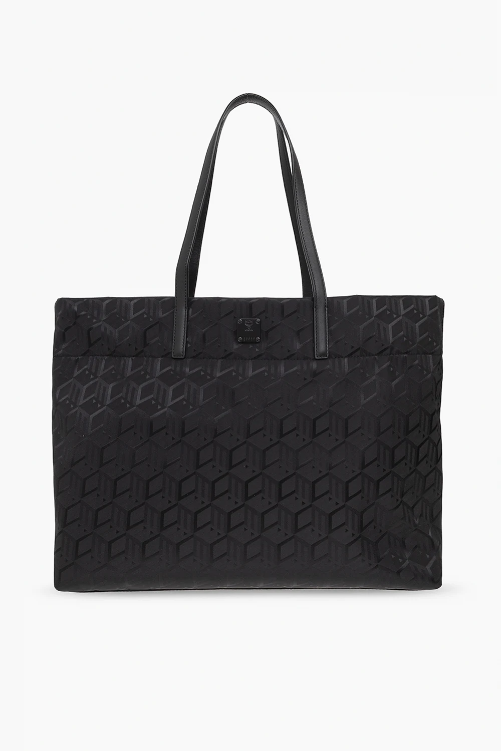 BLACK Monogrammed shopper bag