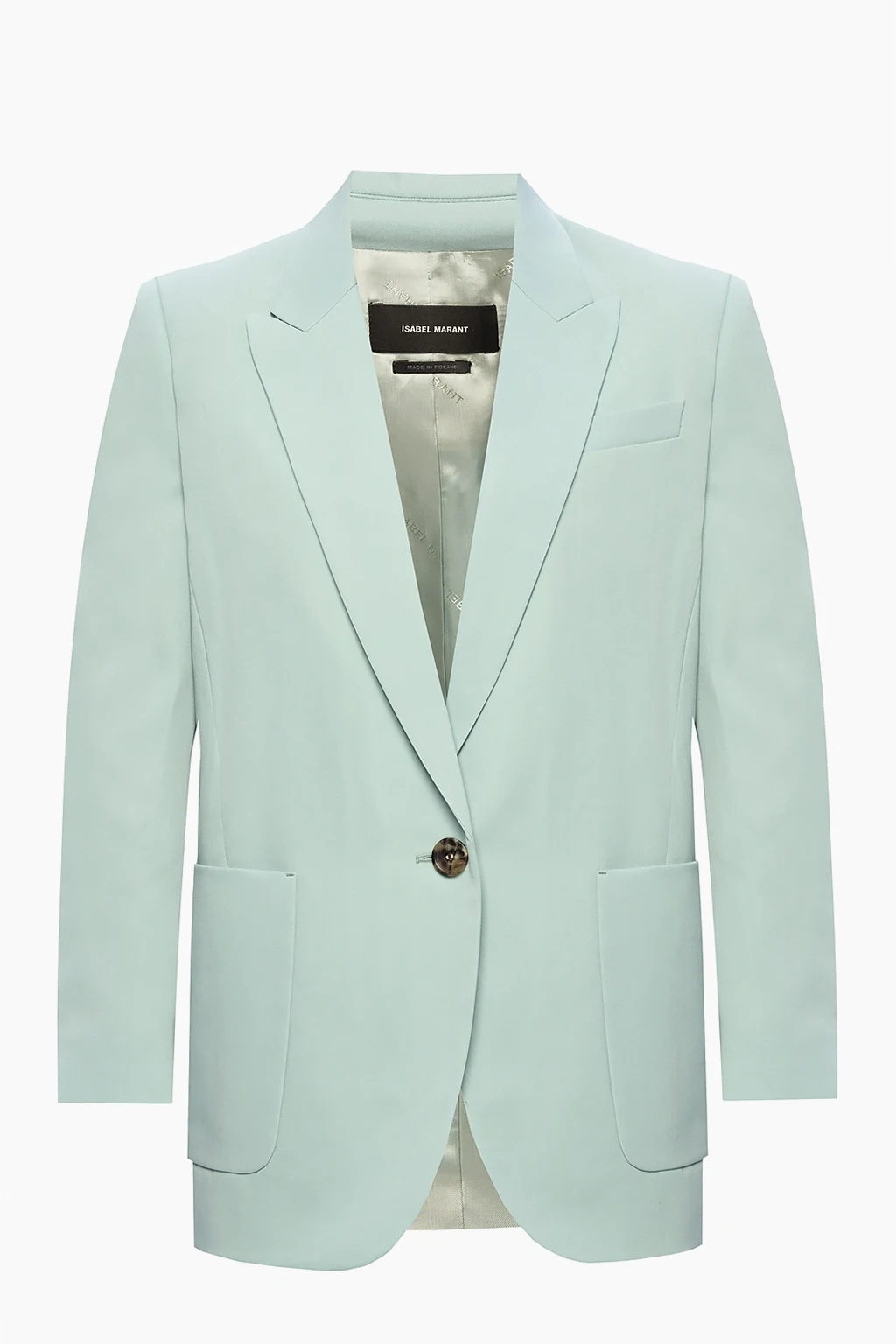 GREEN Blazer with pockets