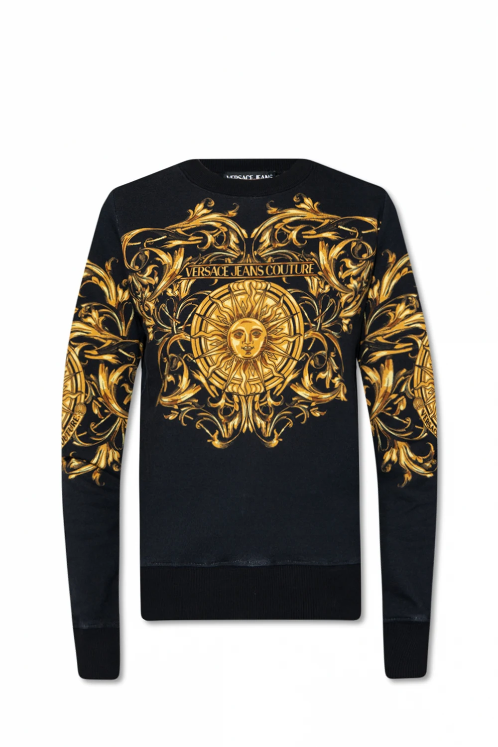 BLACK Sweatshirt with ‘Garland Sun’ motif
