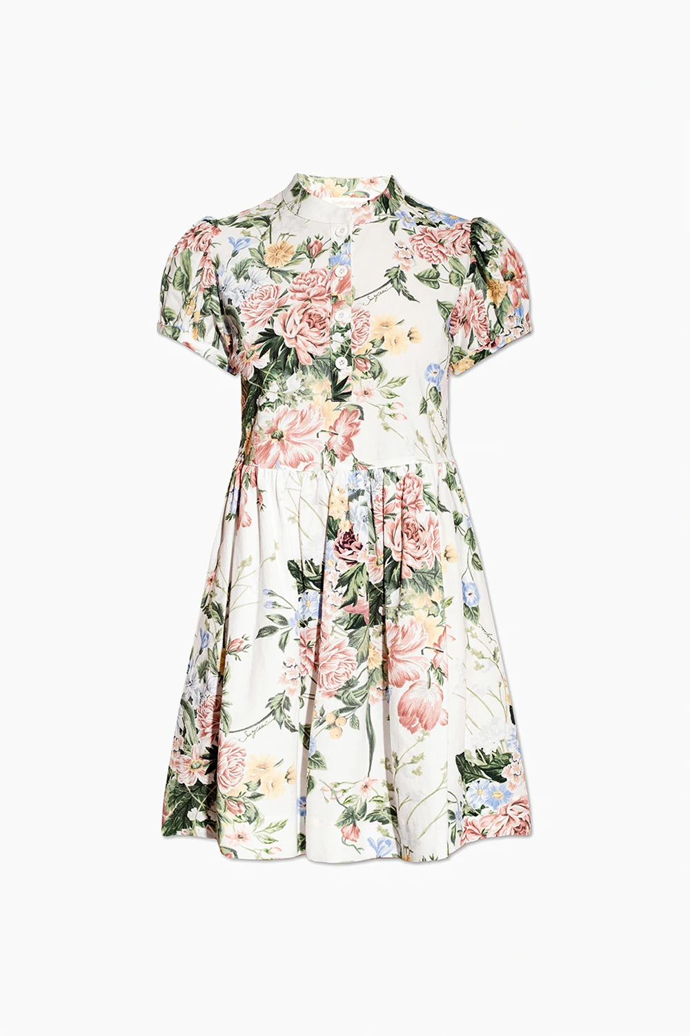 Dress with floral motif