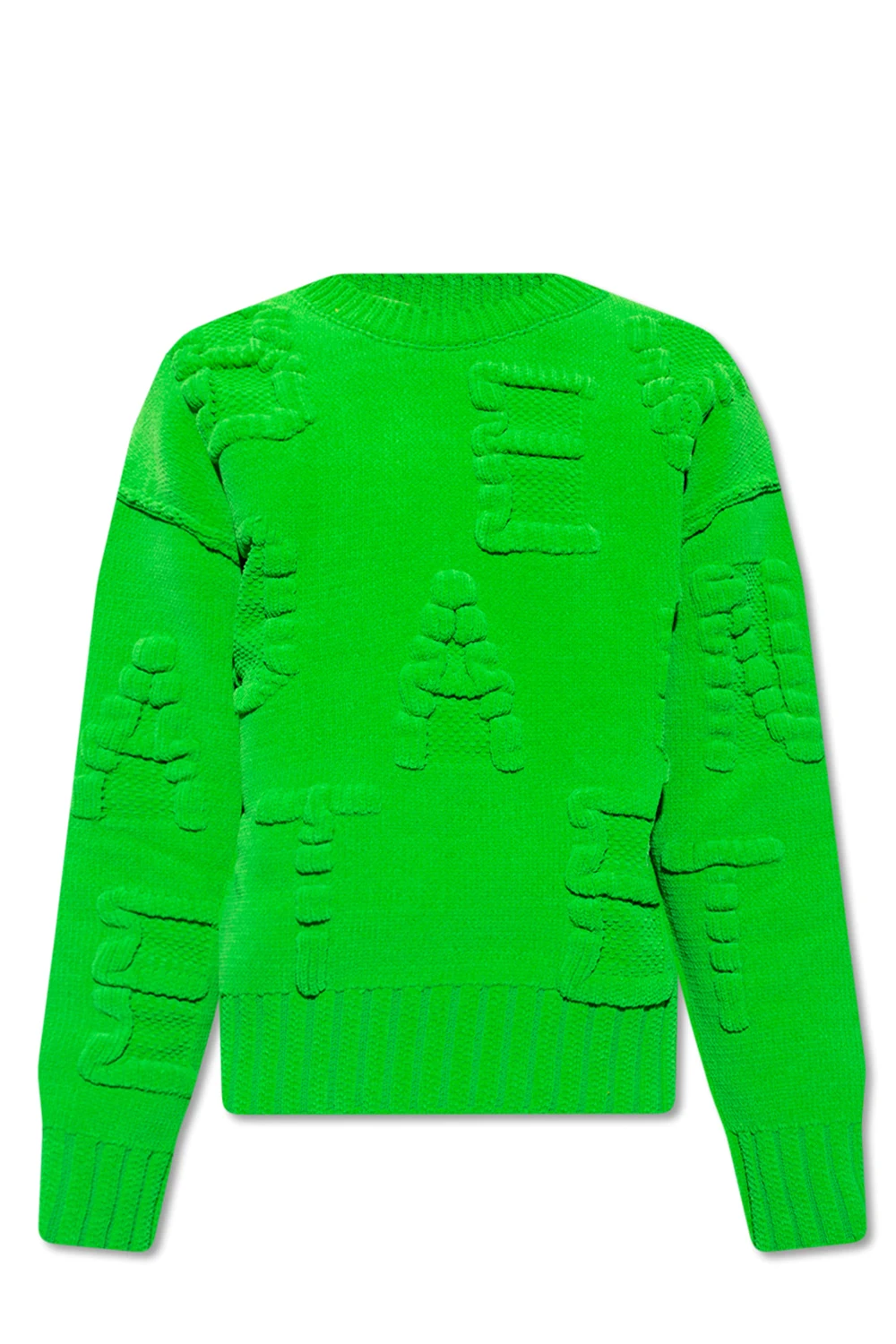 GREEN Chenille sweater