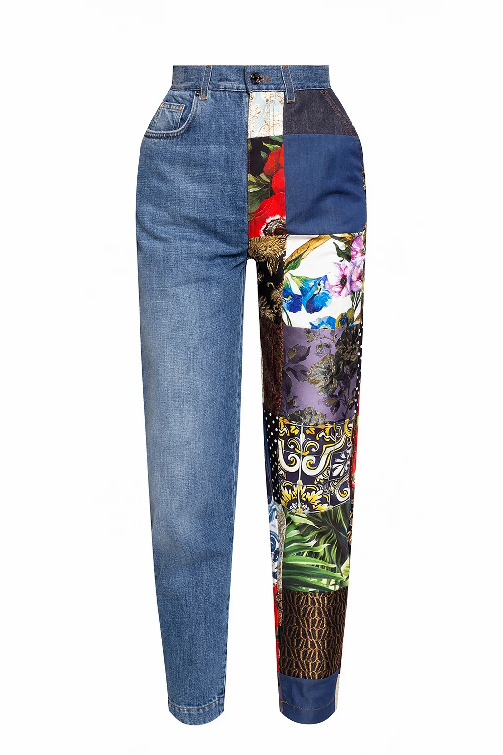 BLUE Embroidered jeans