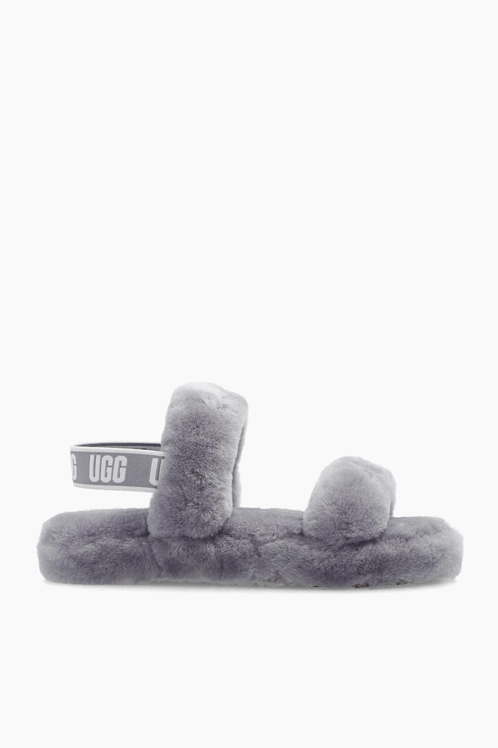 GREY ‘Oh Yeah’ shearling sandals