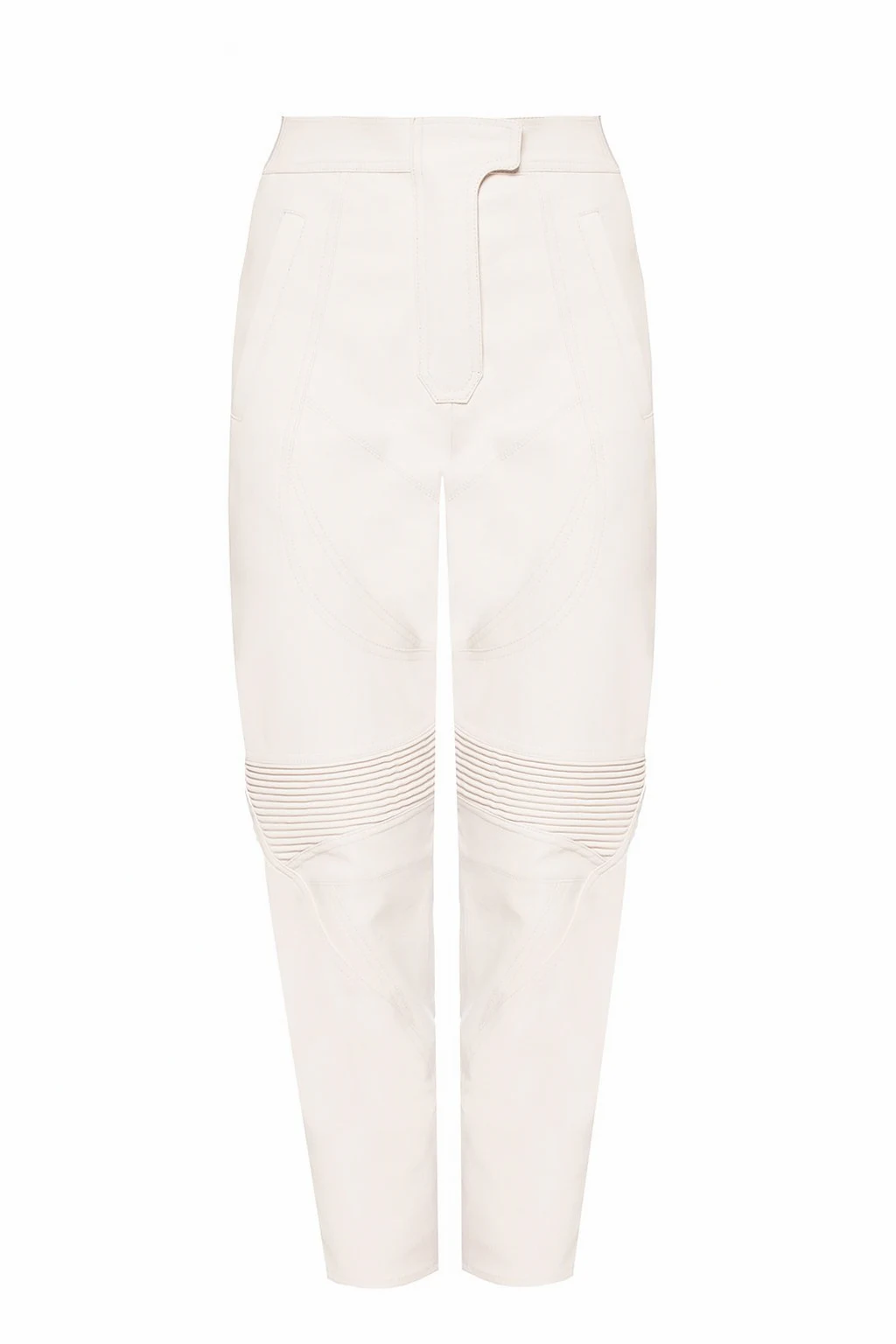 WHITE High-waisted trousers