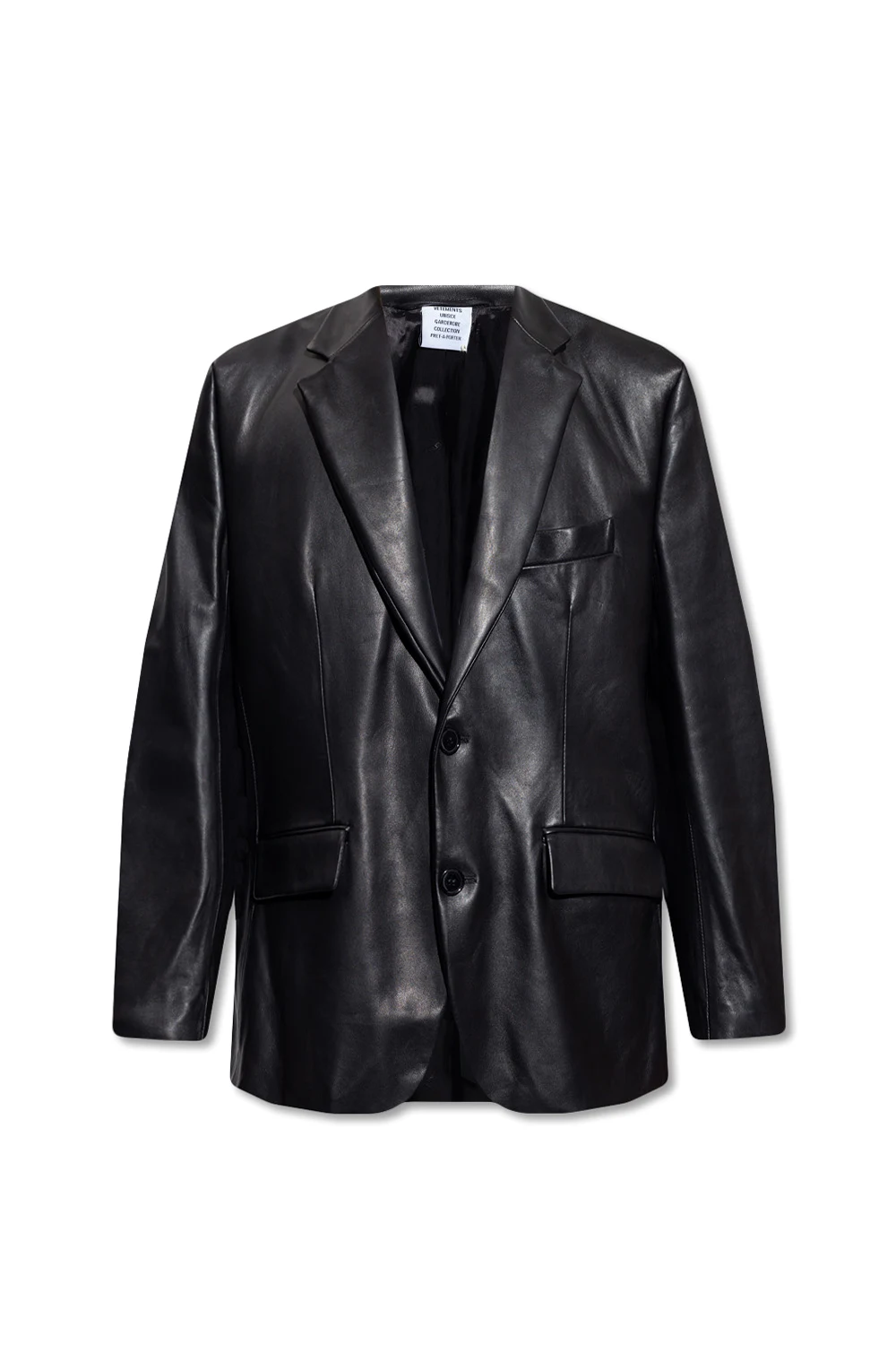 Leather blazer