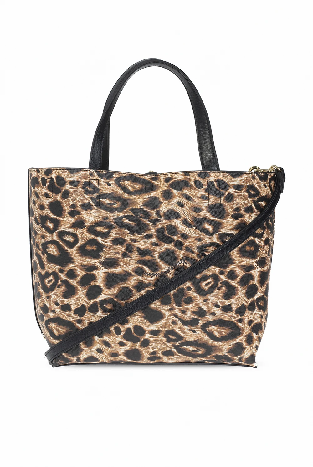 BROWN Reversible shopper bag