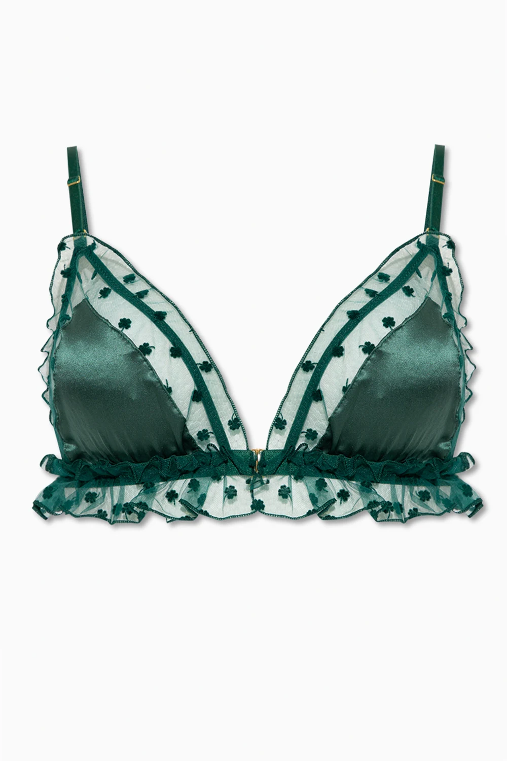 GREEN ‘Trefle’ triangle bra