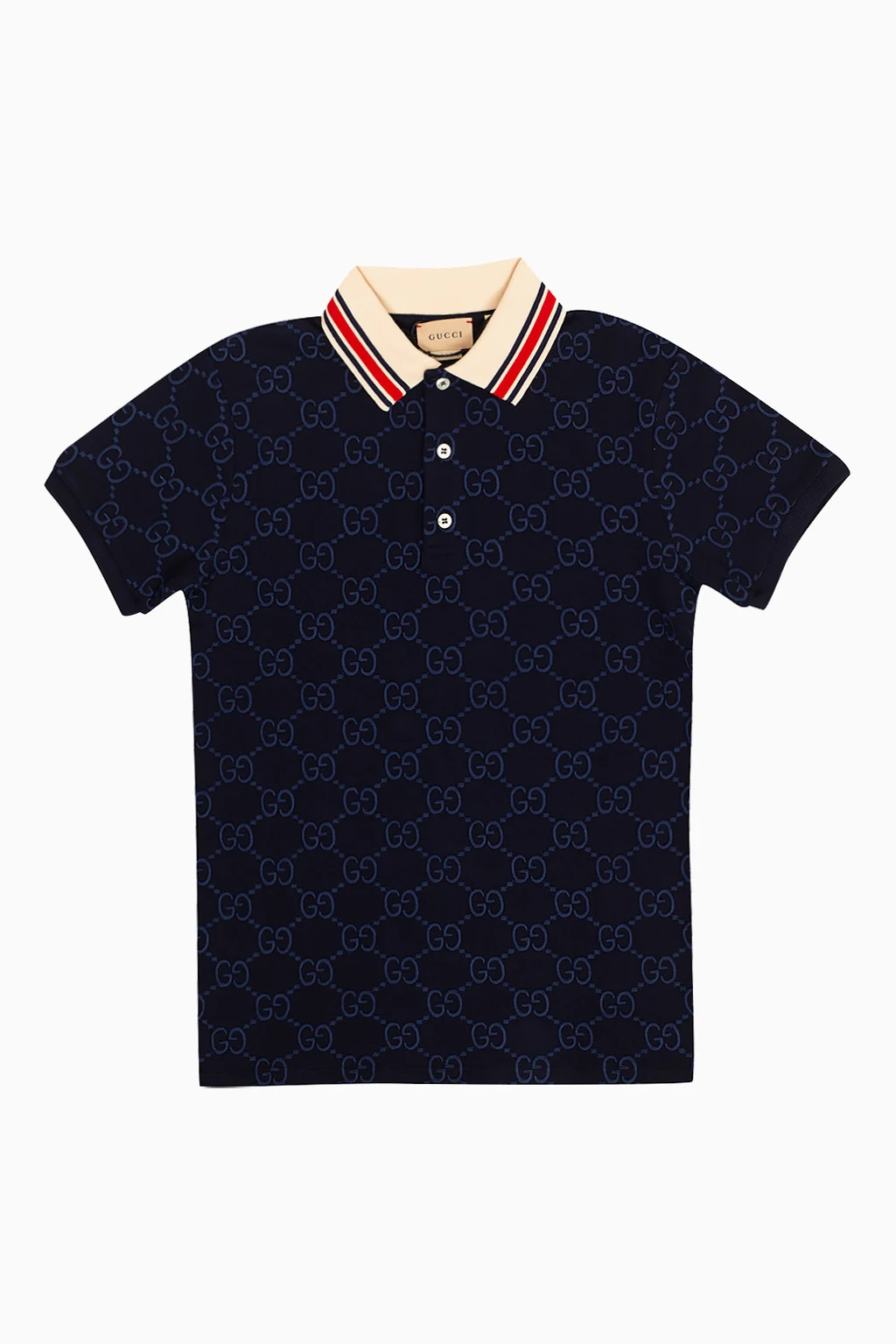 NAVY BLUE Polo shirt with logo
