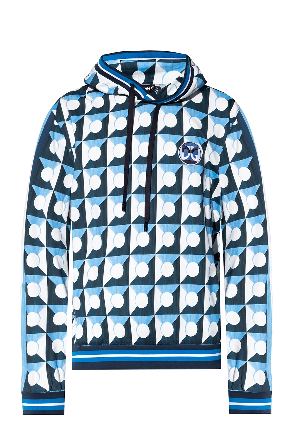 BLUE Patterned hoodie