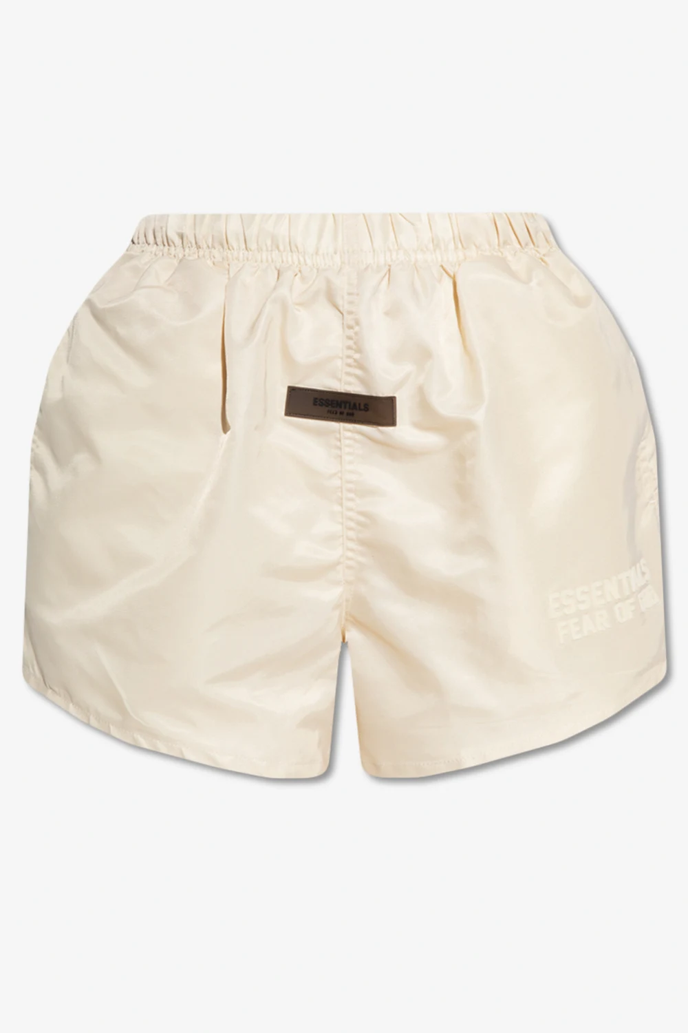 cream Shorts with logo