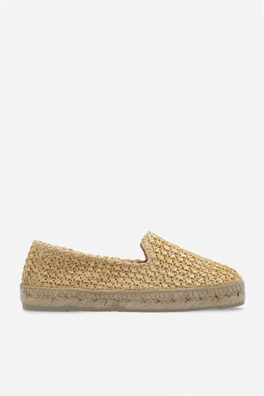 beige Raffia espadrilles