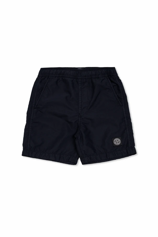 BLACK Shorts with logo patch