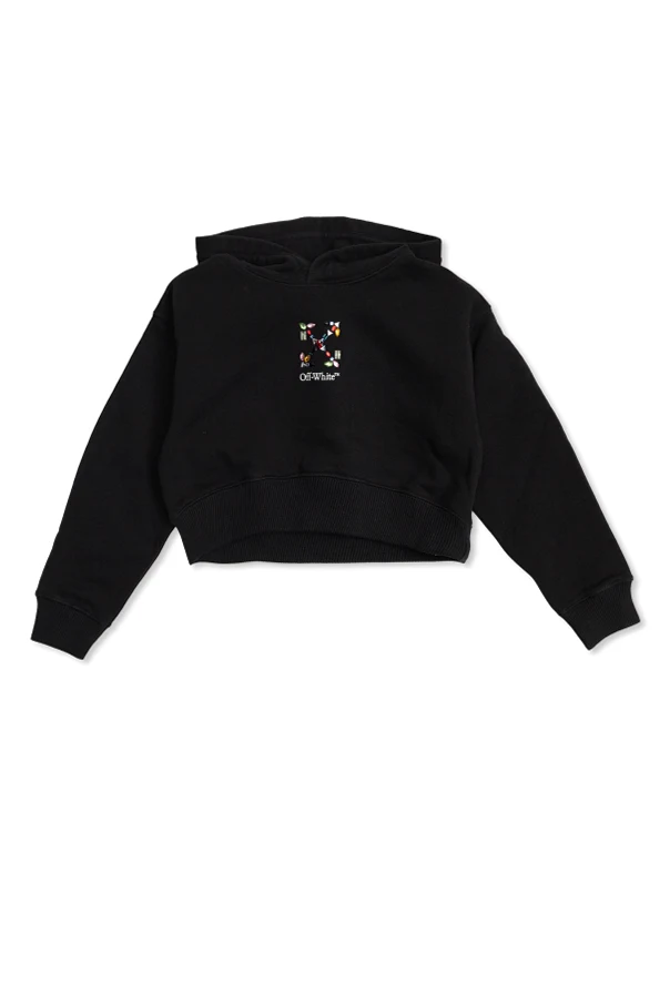 SCHWARZ Sweatshirt mit glänzenden Applikationen