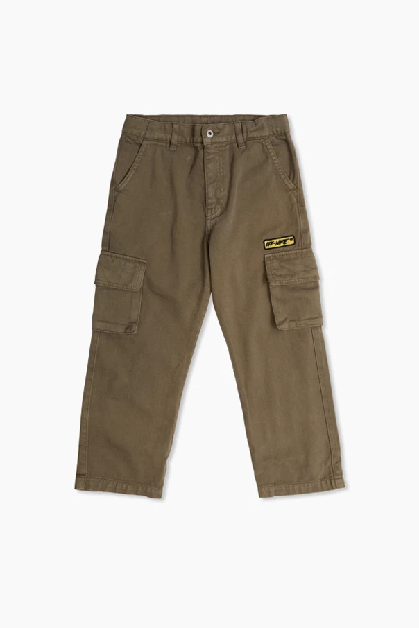 GRÜN Jeans mit Logo-Patch