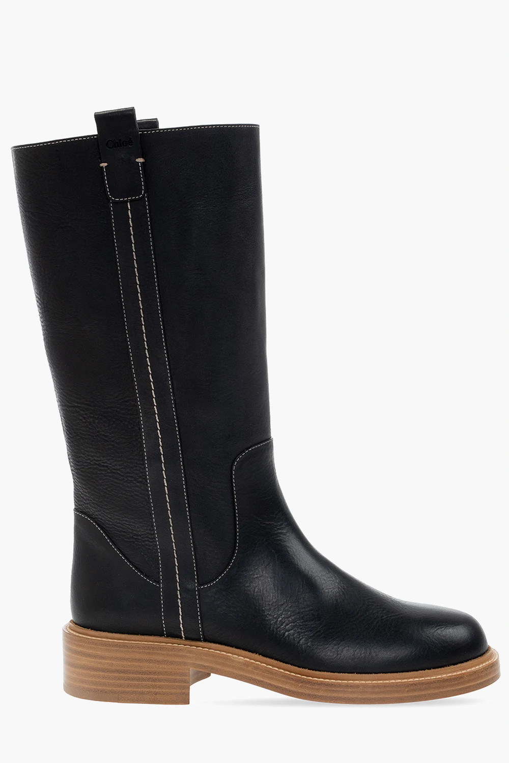‘Edith’ leather boots