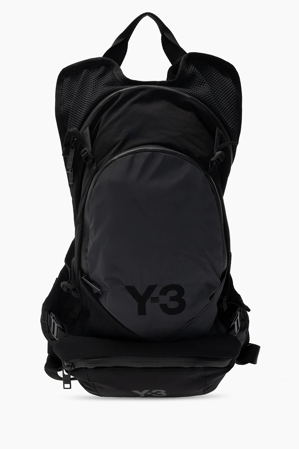 BLACK Reflective backpack with logo