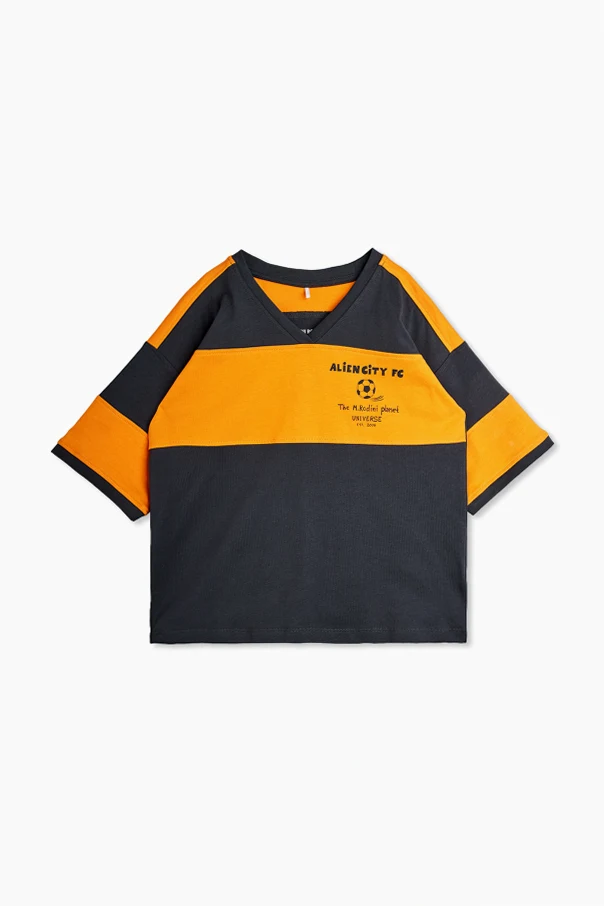 MARINEBLAU T-Shirt mit Streifenmuster