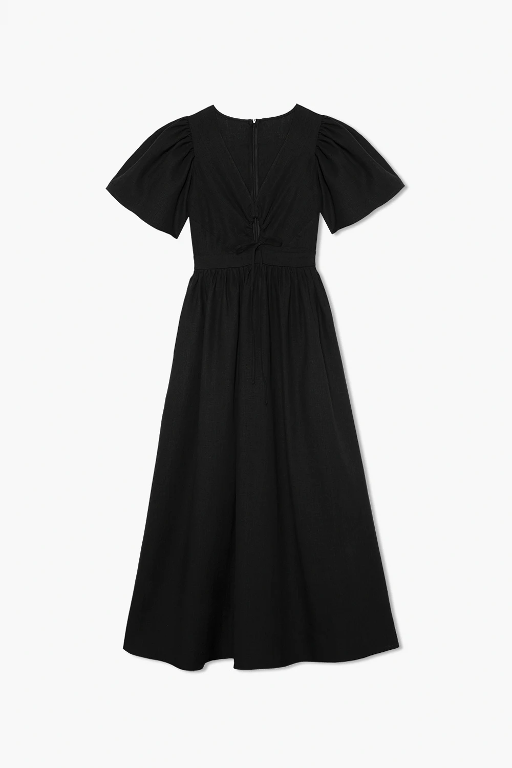 BLACK ‘Talia’ linen dress