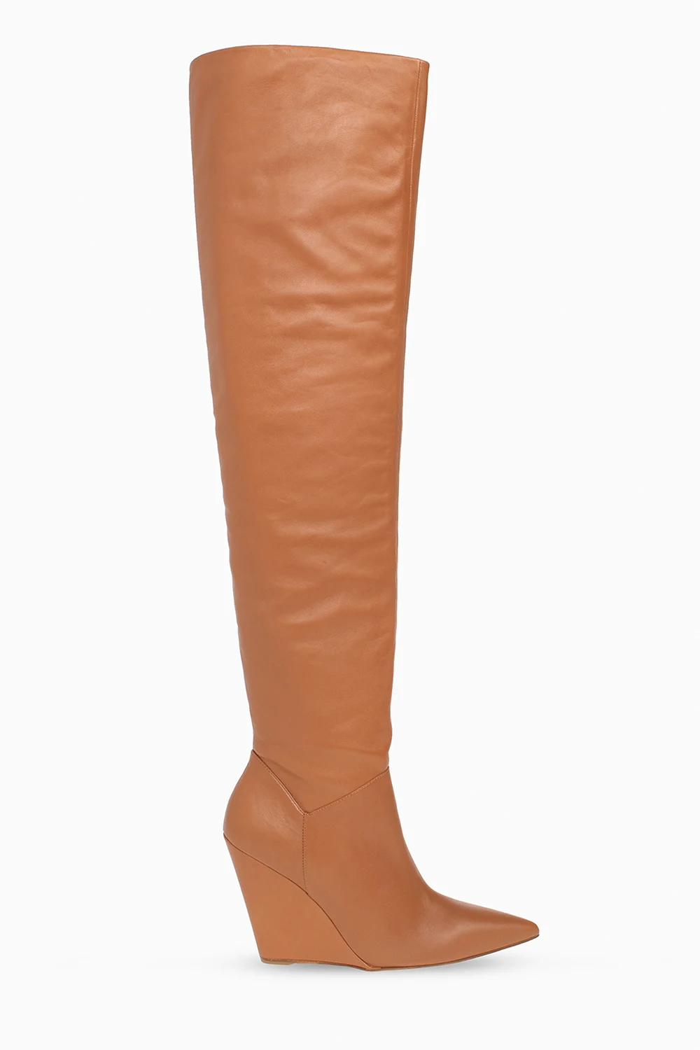 BROWN ‘Saloon’ over-the-knee boots