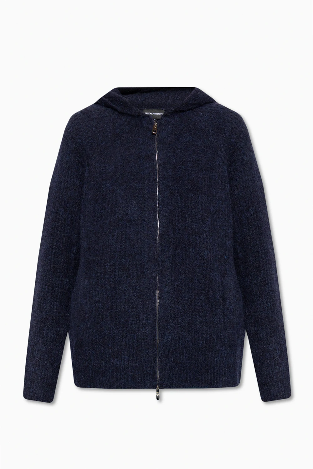 NAVY BLUE Wool hoodie