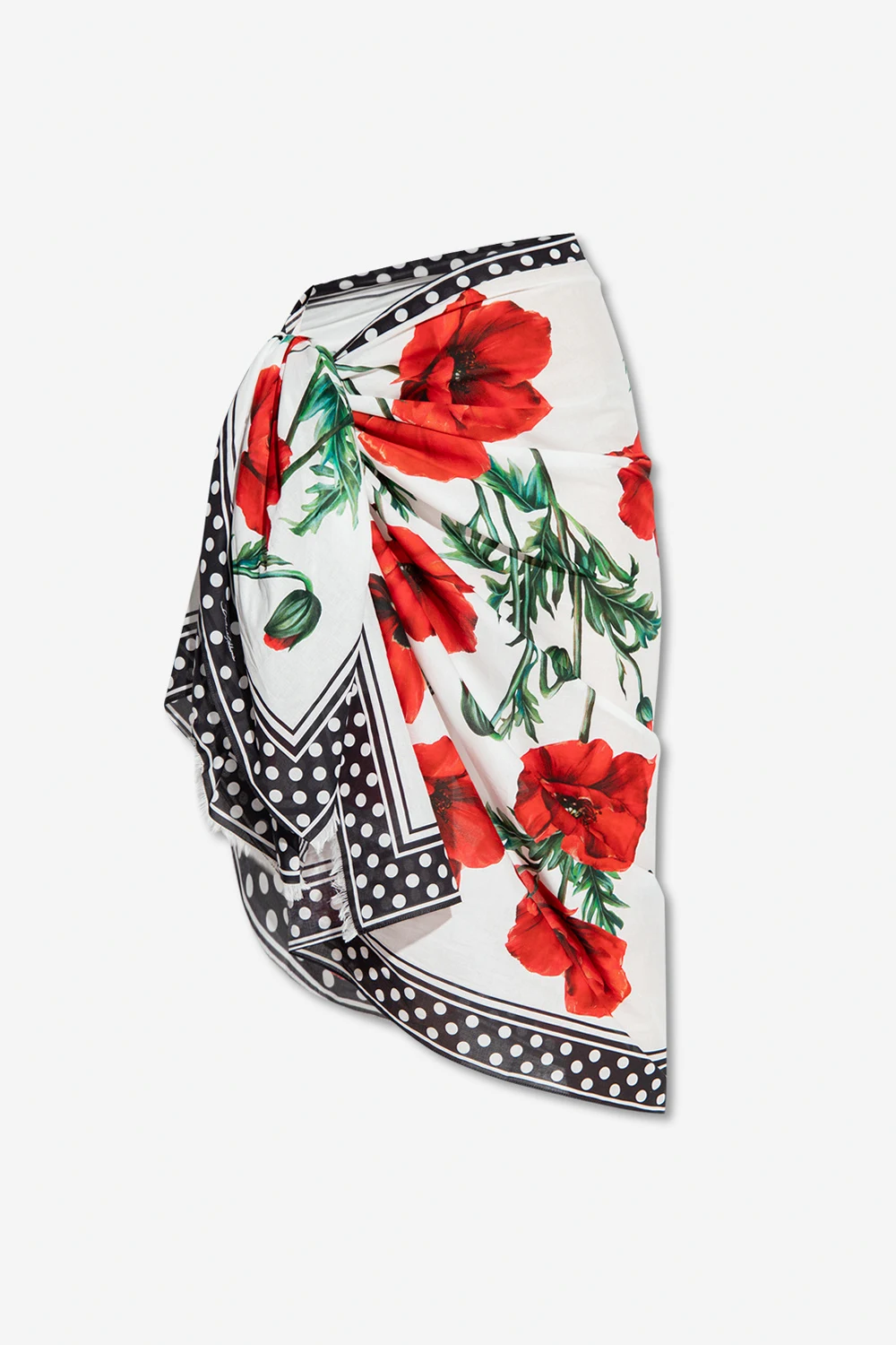 WHITE Floral pareo