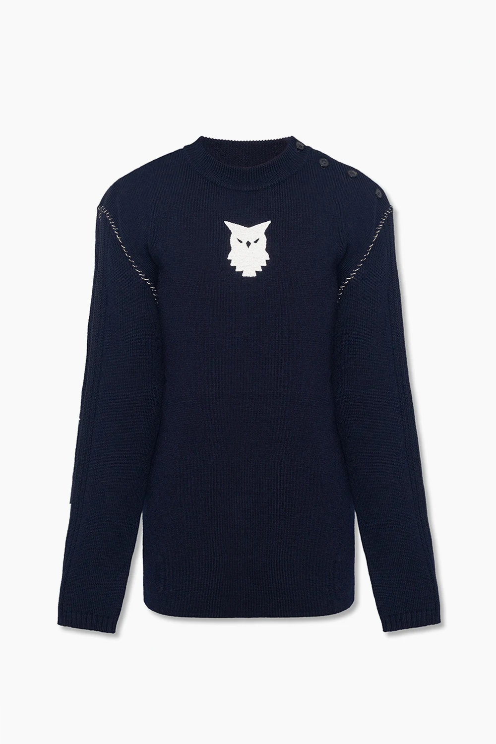 Sweter z przeszyciami