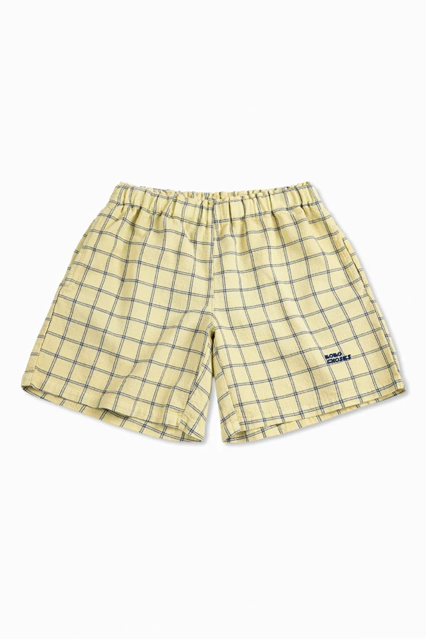 GELB Karierte Shorts