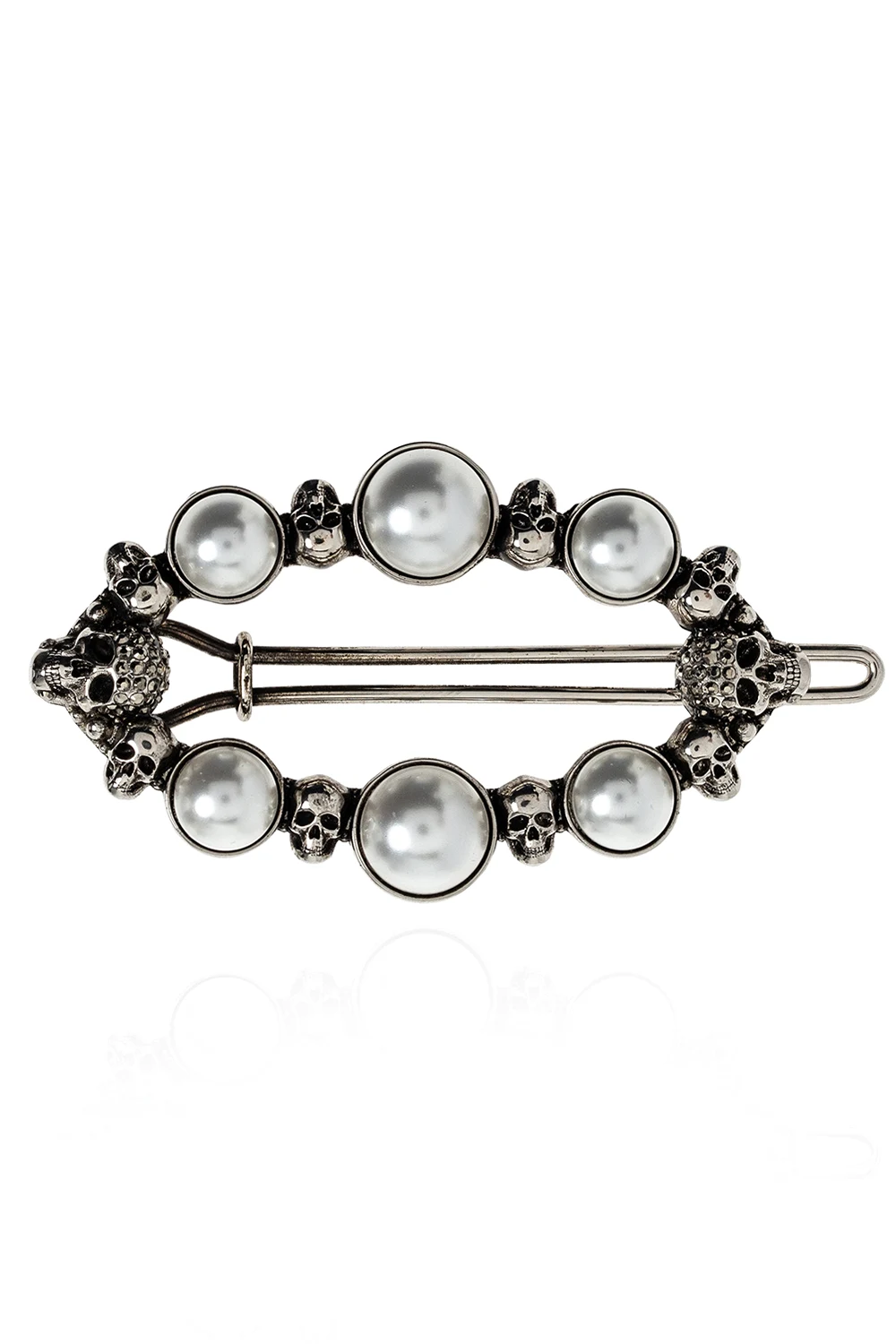 SILVER Brass hair clip