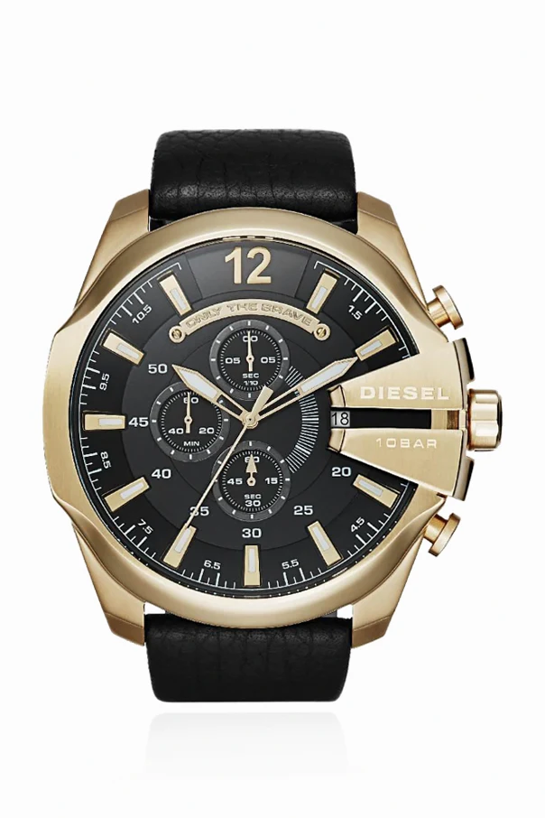 ZŁOTY Stalowy zegarek `Mega Chief`