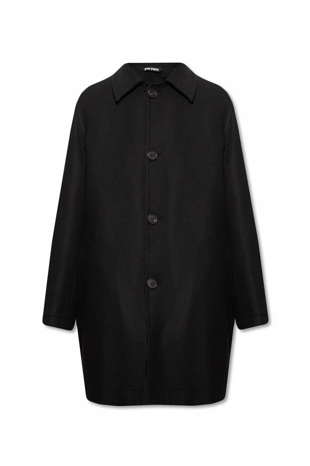 Coat with logo