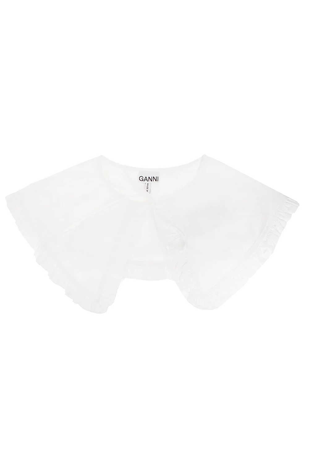 WHITE Collar with tie detail