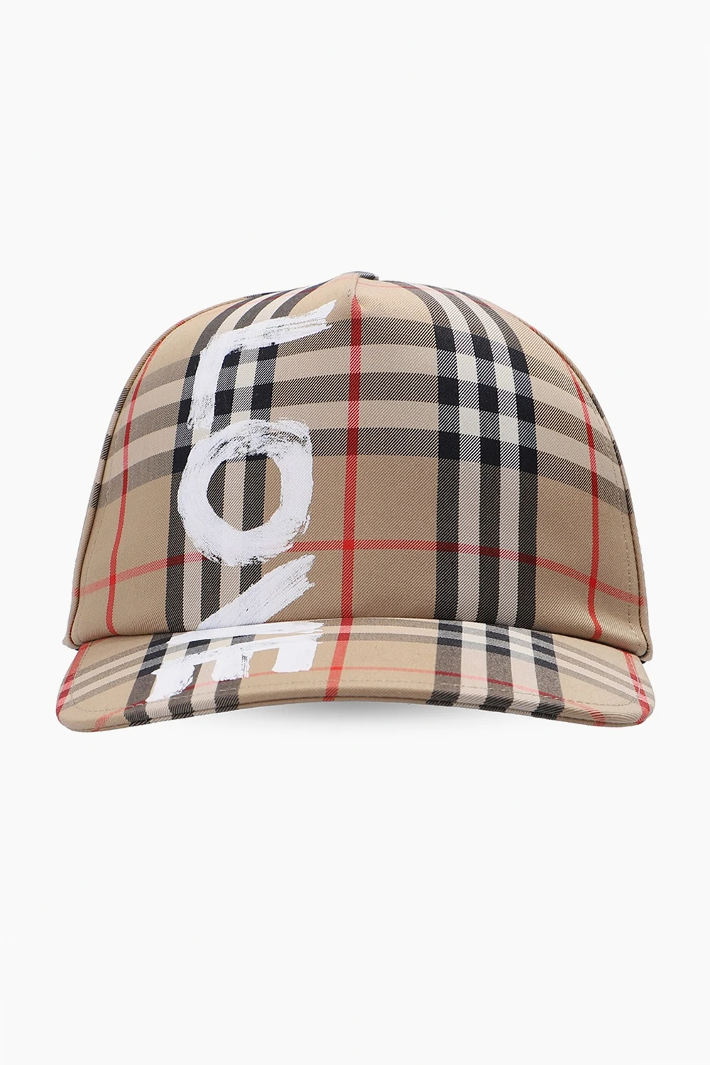 Checked baseball cap