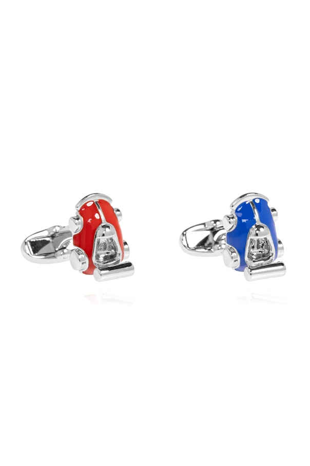 SILVER Car motif cufflinks
