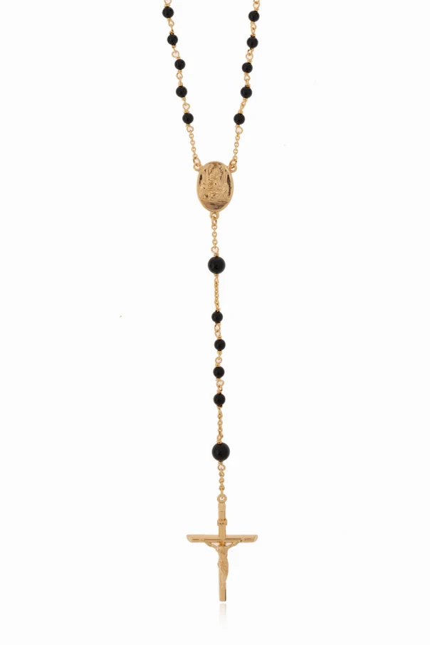 GOLD Necklace with religious motif