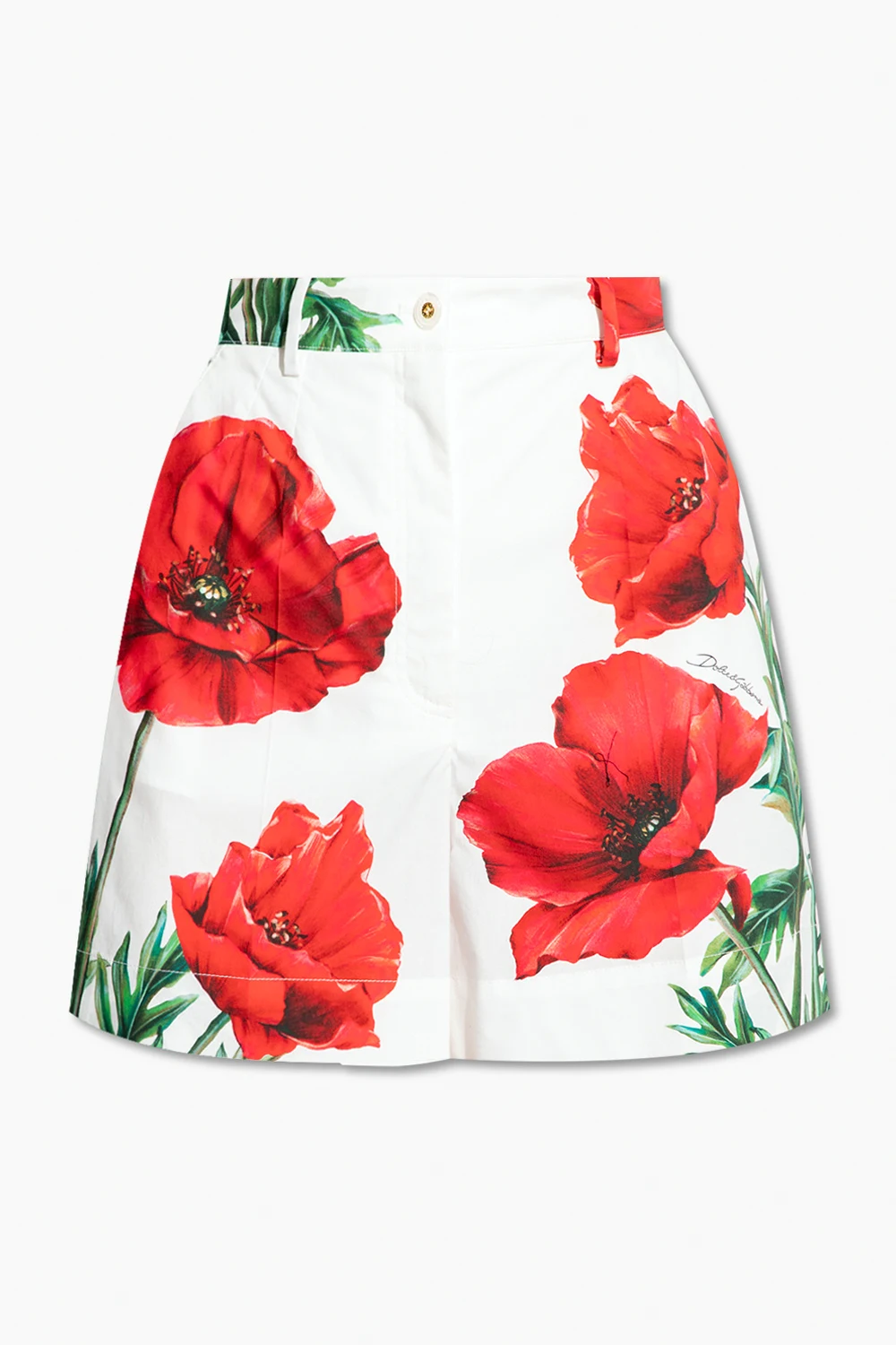 WHITE Floral shorts