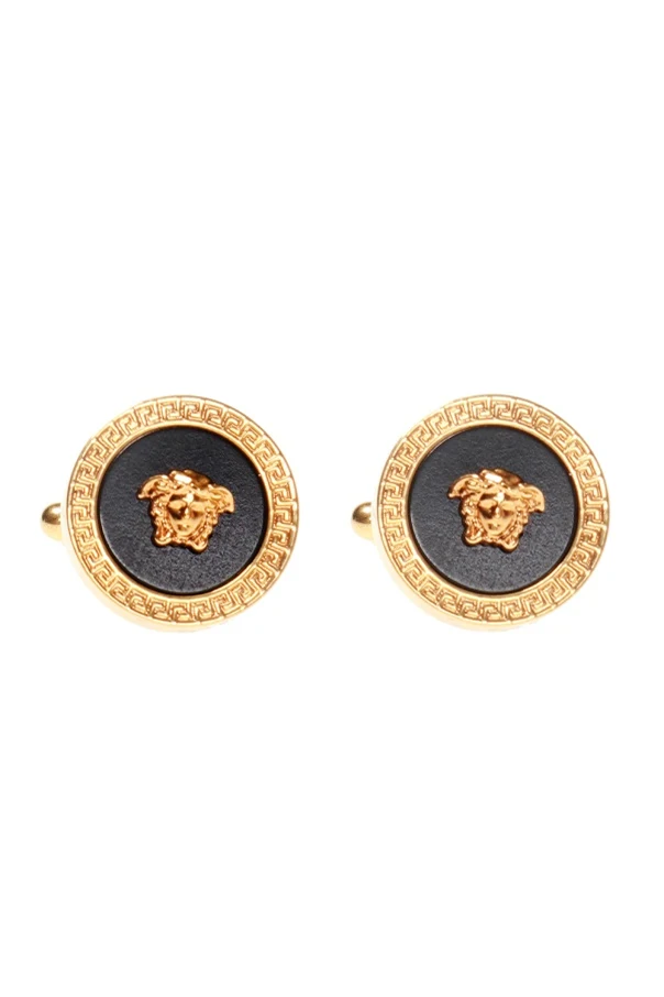 GOLD Medusa head cufflinks