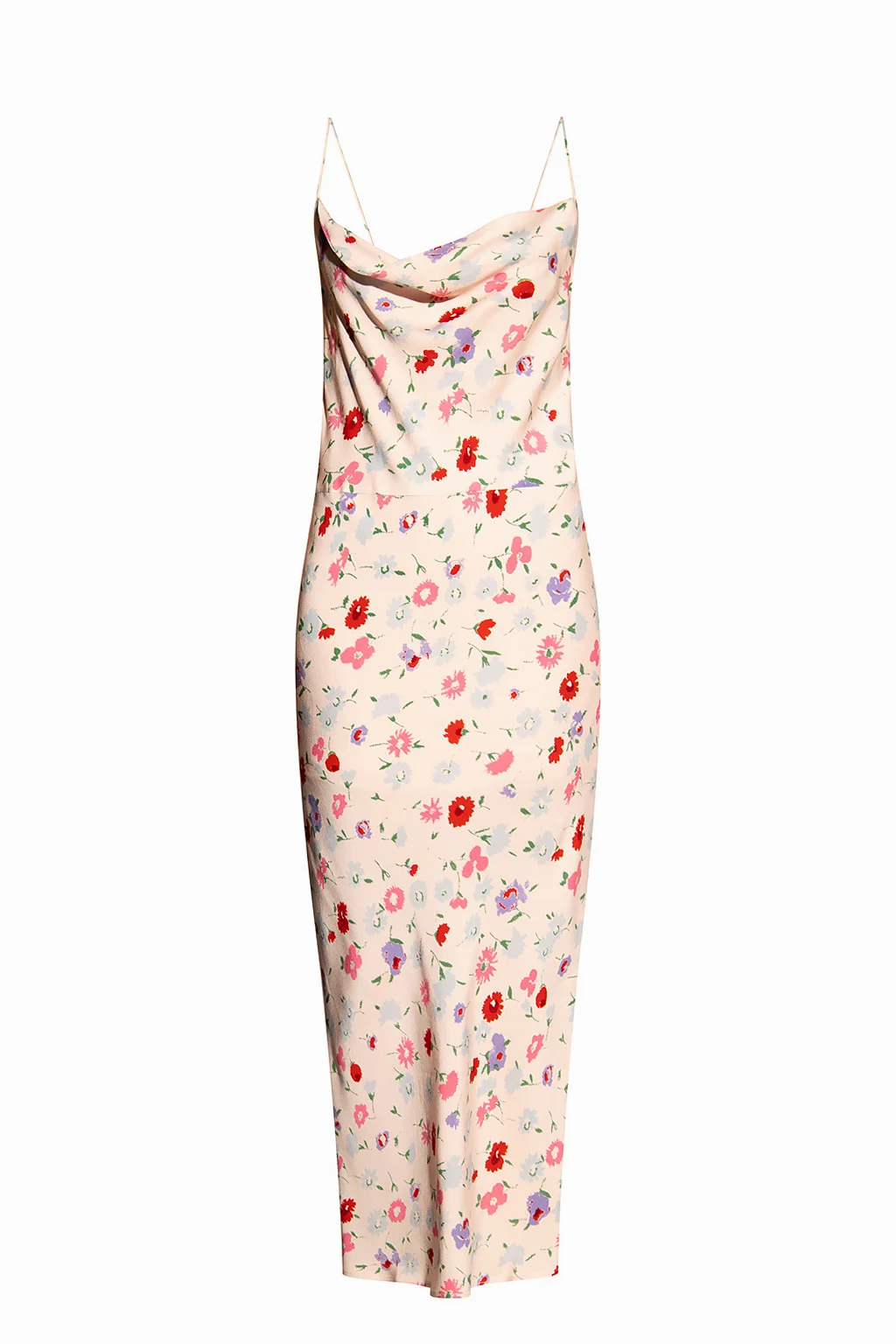 PINK Floral-printed dress