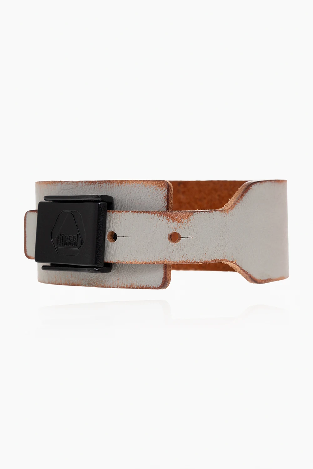 GREY ‘A-PHIL’ leather bracelet
