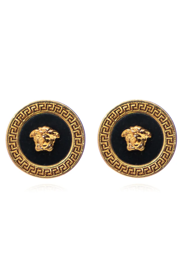 GOLD Medusa head earrings