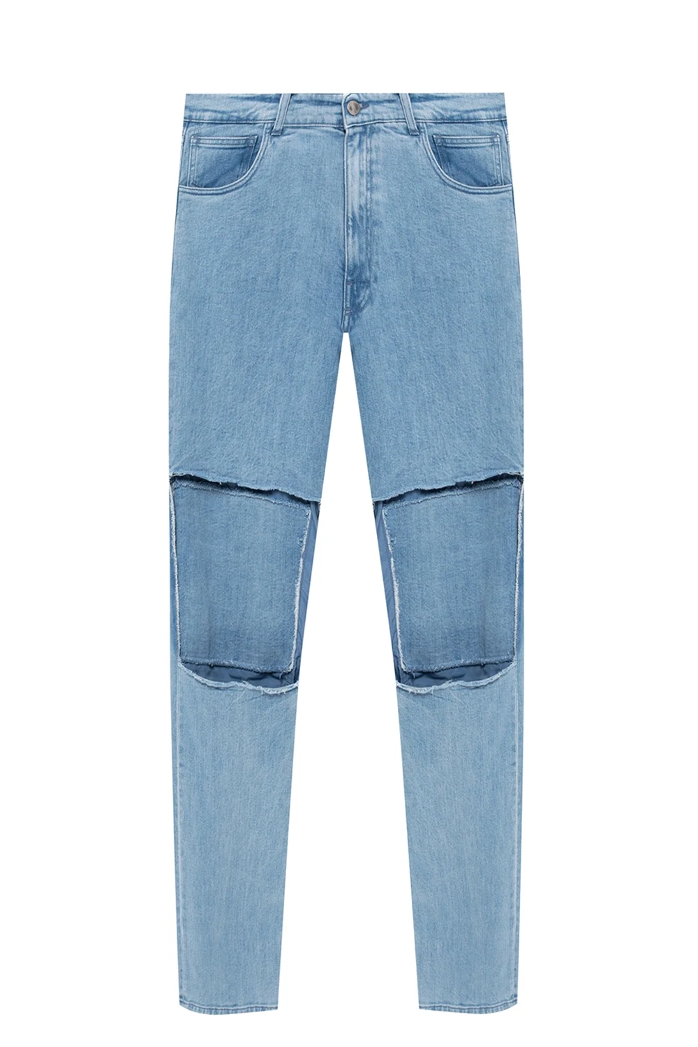 Raw edge jeans